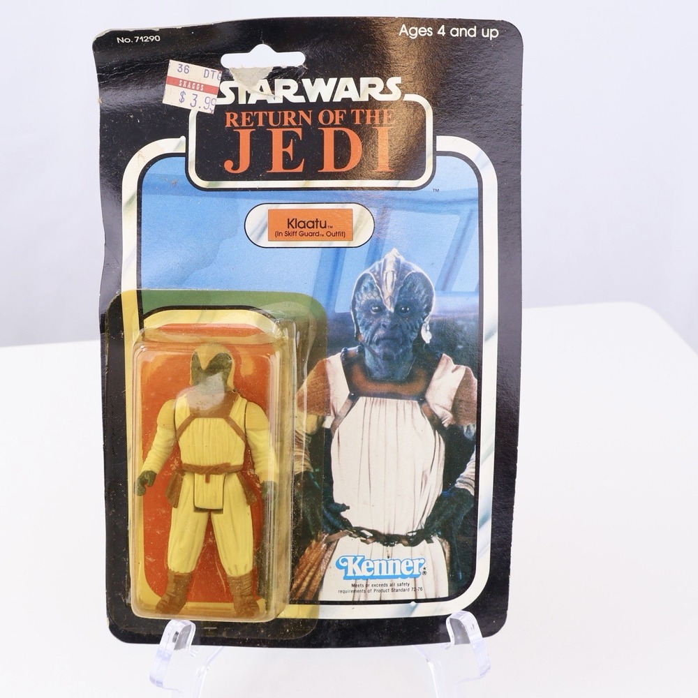 Vintage 1983 Kenner Star Wars ROTJ Klaatu Skiff Guard 77 Back MOC Carded